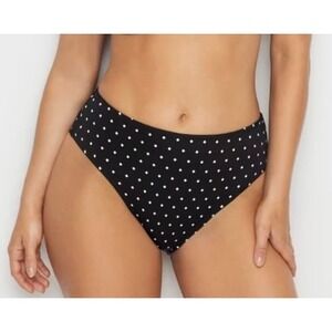 FREYA Womens Jewel Cover Bikini Swim Bottoms Black/White Size M NWT